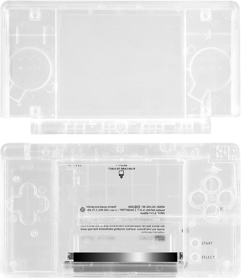 OSTENT Full Repair Parts Replacement Housing Shell Case Kit for Nintendo DS Lite NDSL (Clear) - Image 3